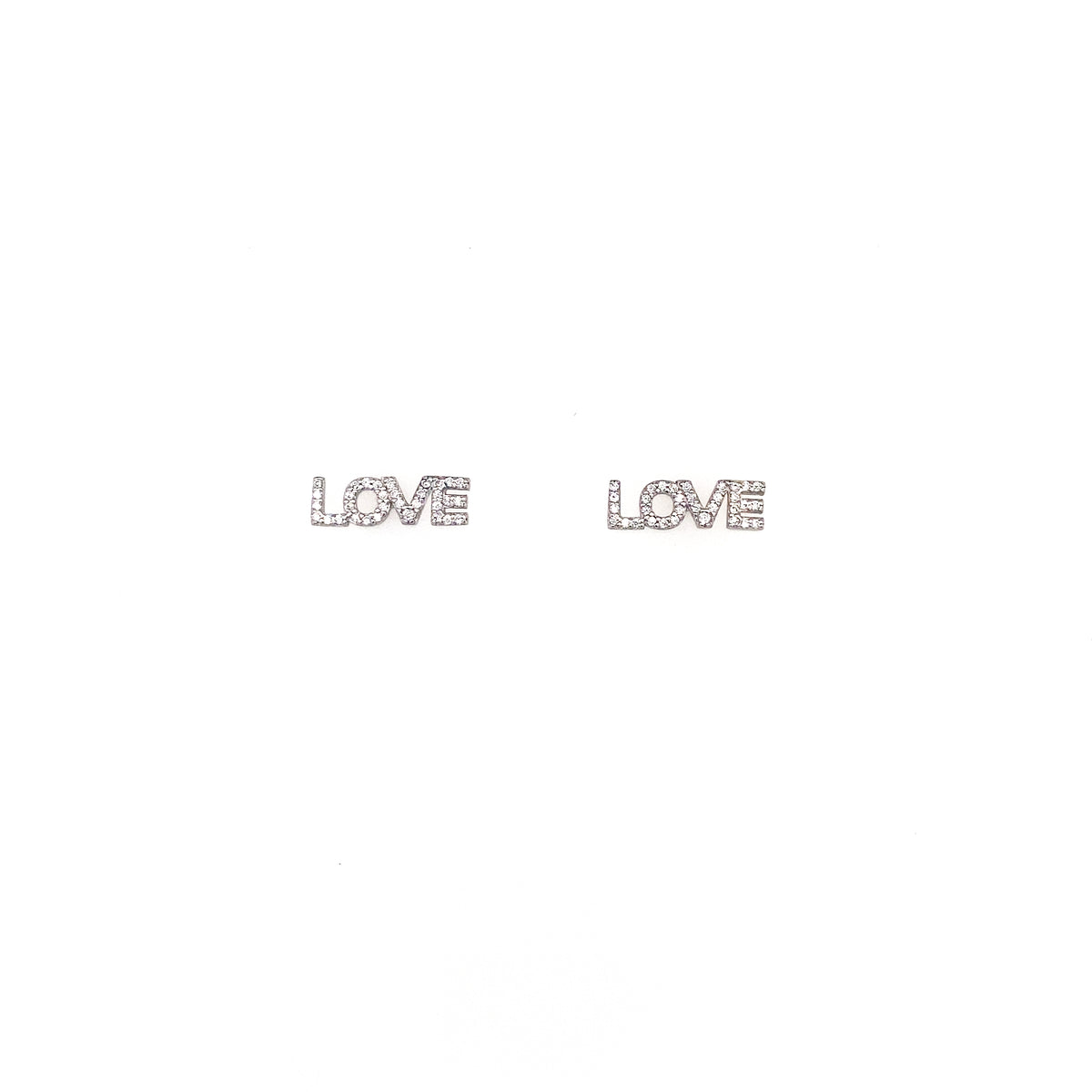 LOVE TYPE EARRINGS