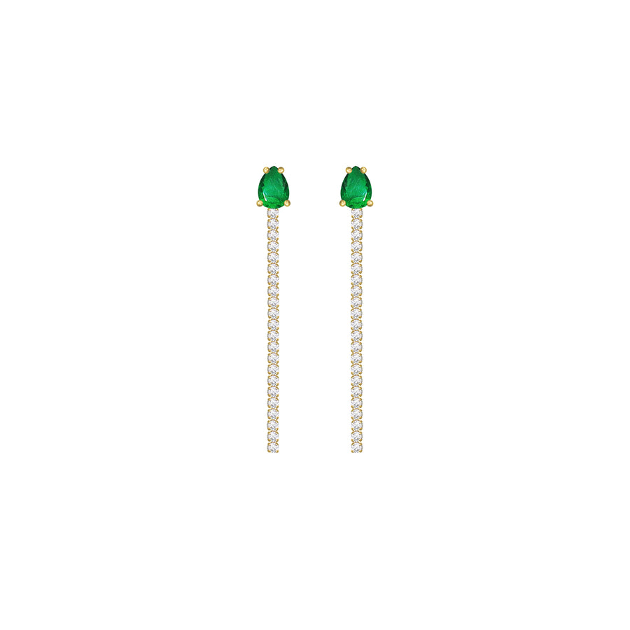 GREEN DROP EARRINGS