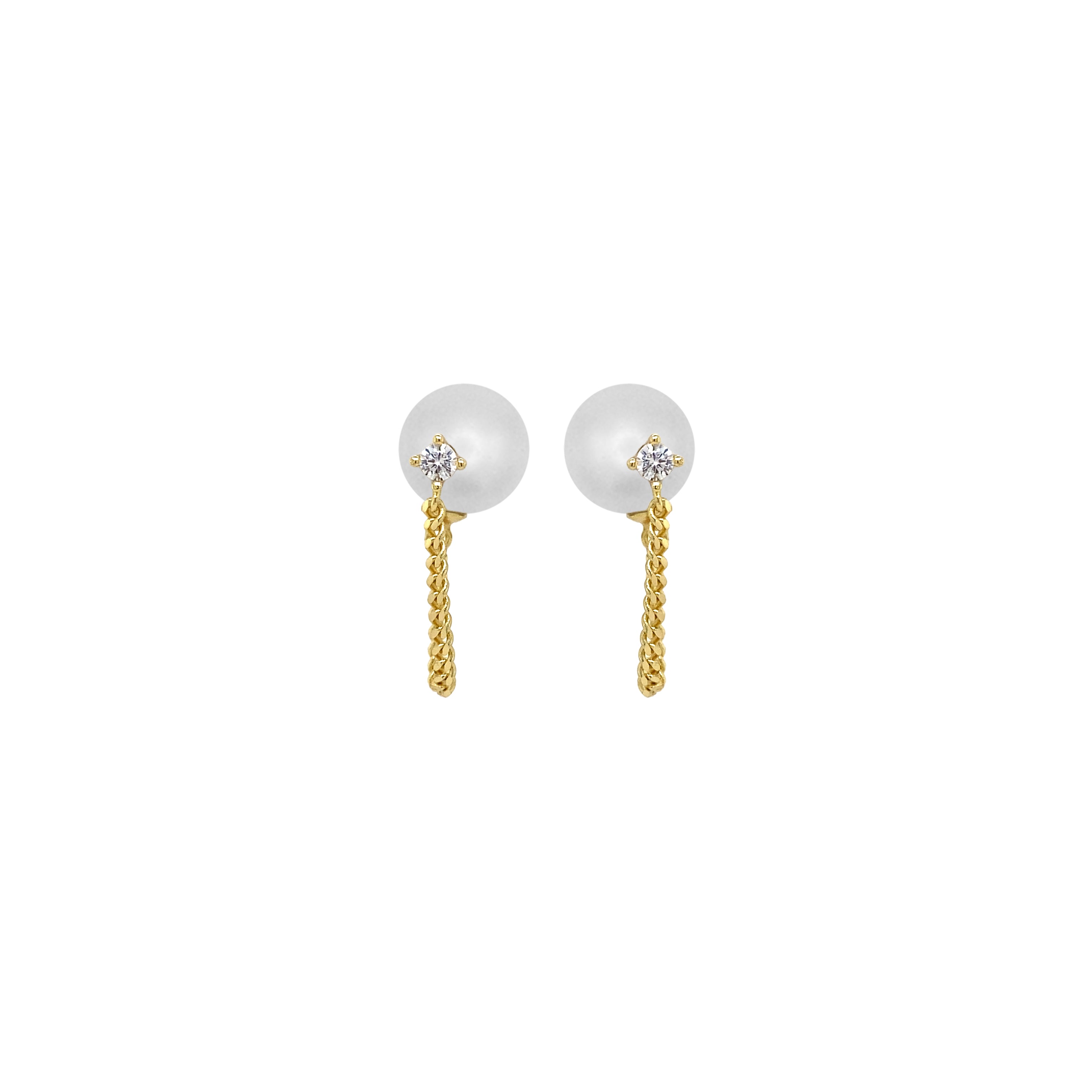 DUALITY PEARL EARRINGS