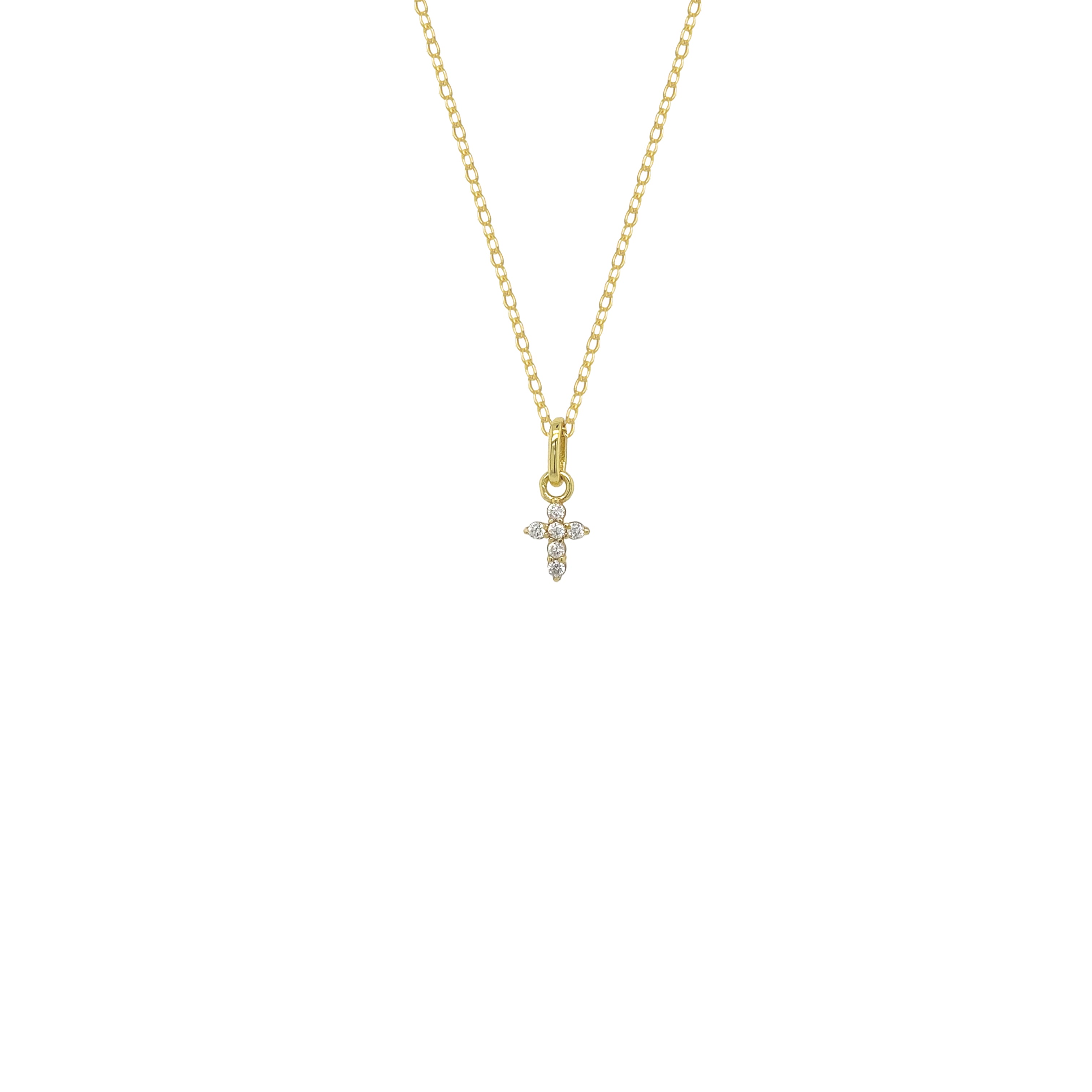 TINY CROSS NECKLACE