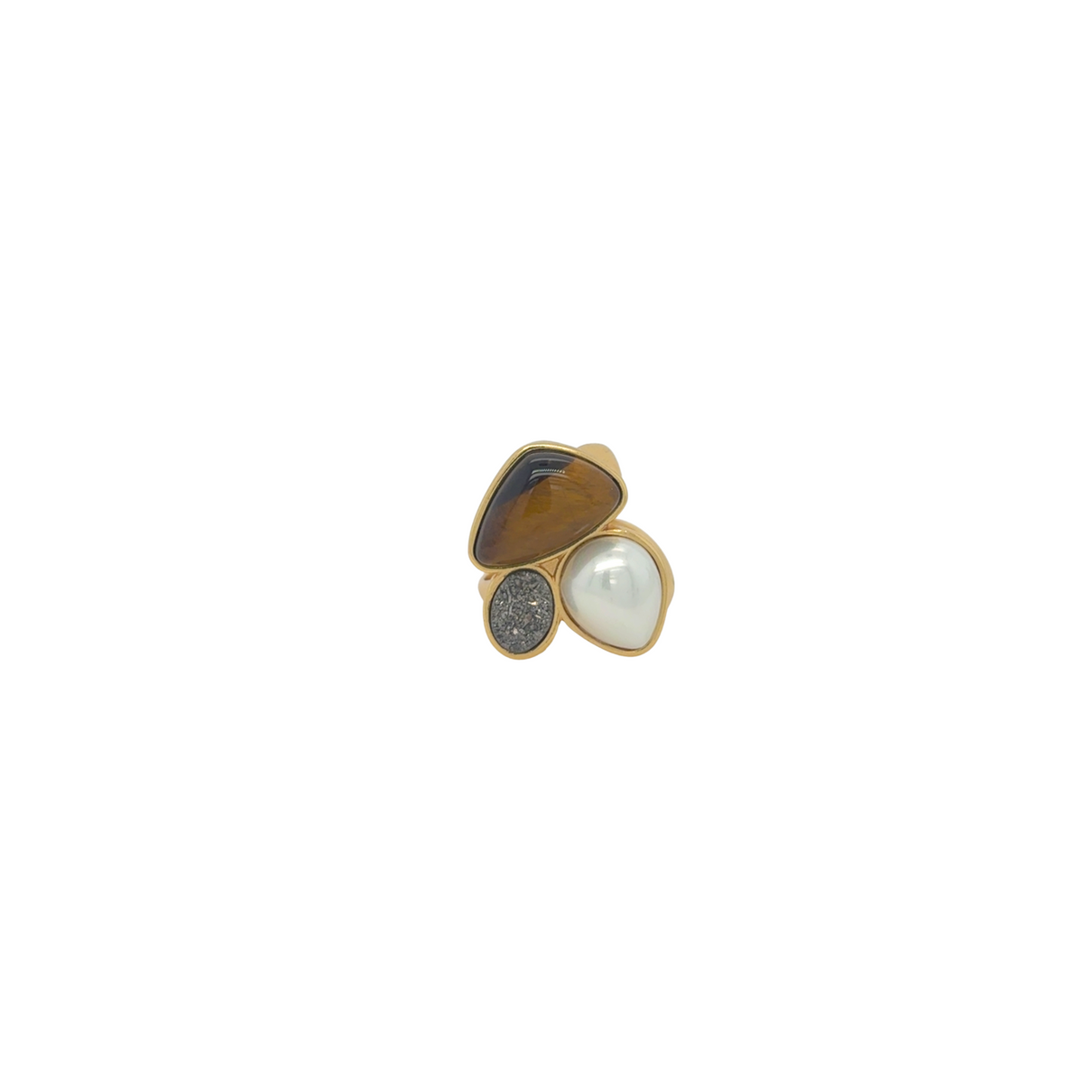 OJO DE TIGRE PEARL RING