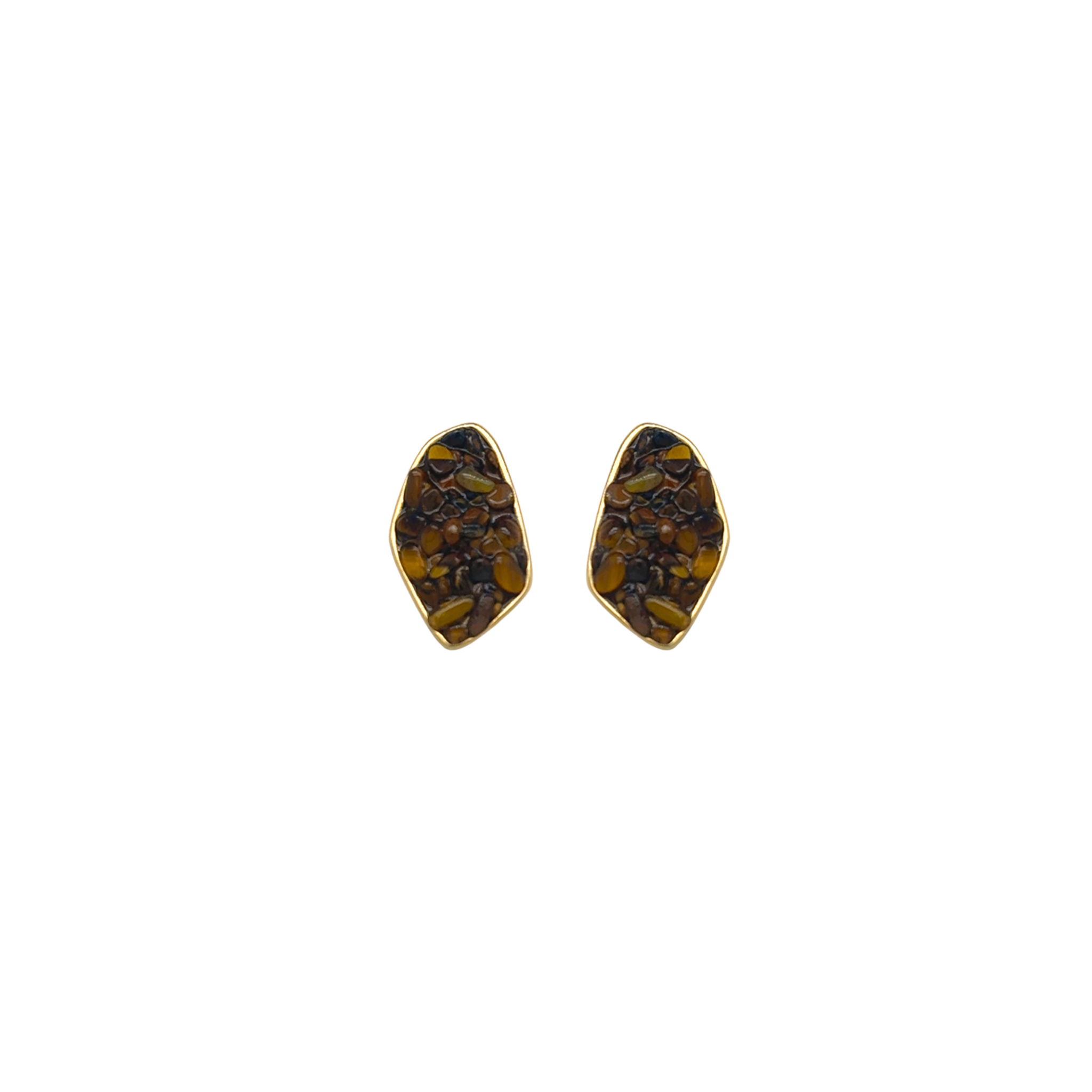 OJO DE TIGRE ROCK EARRINGS