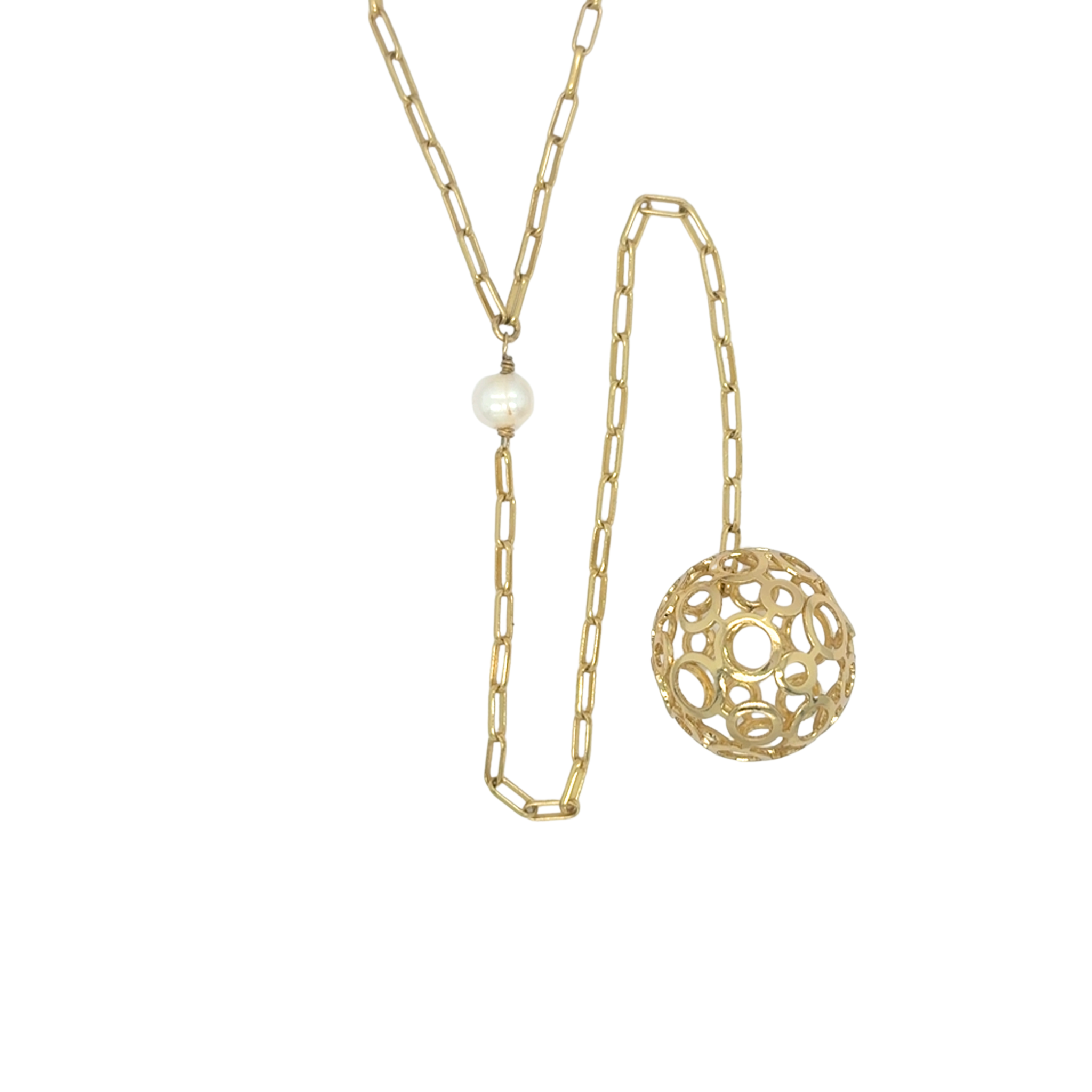 LILLY DROP BALL NECKLACE