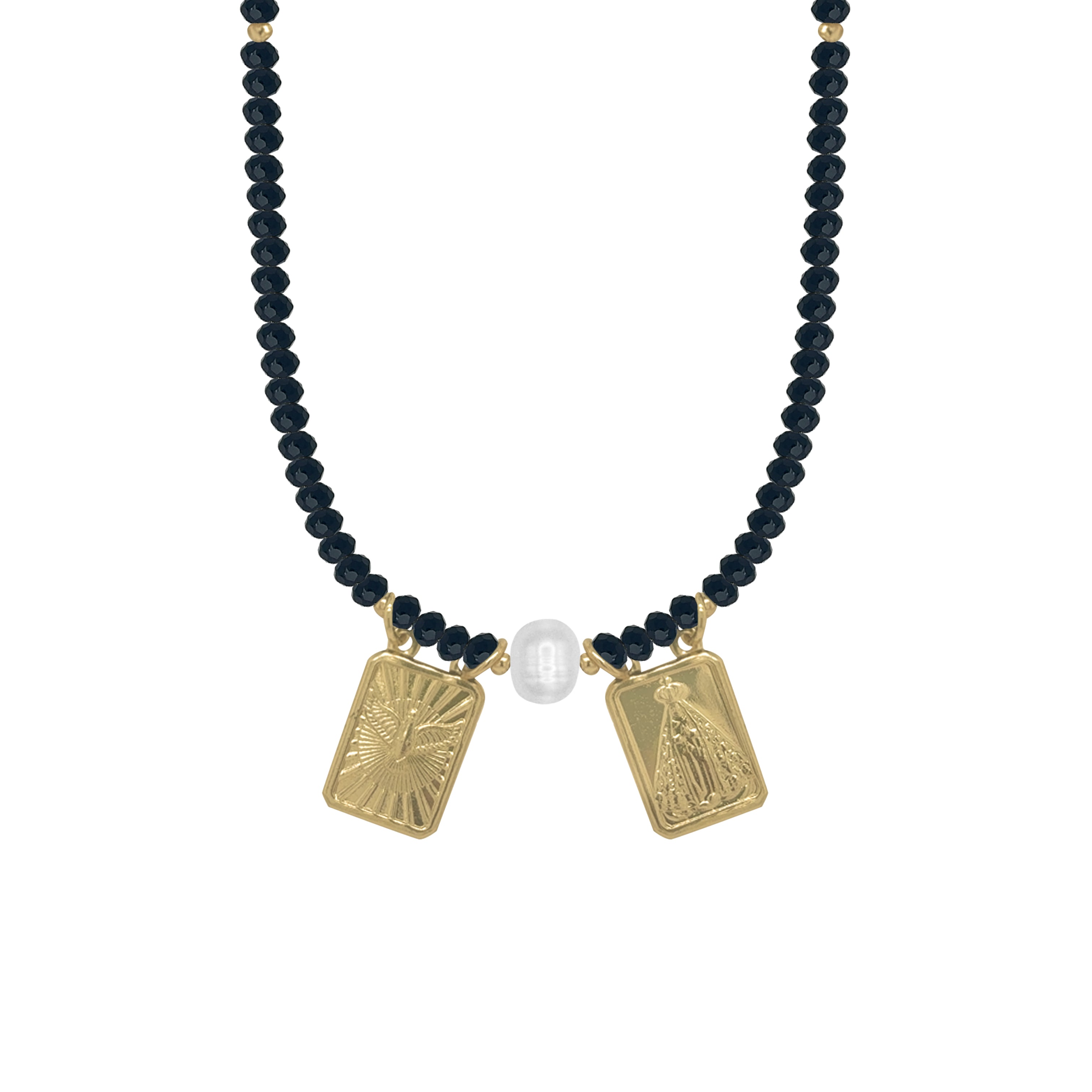 PEARL ESCAPULARIO NECKLACE