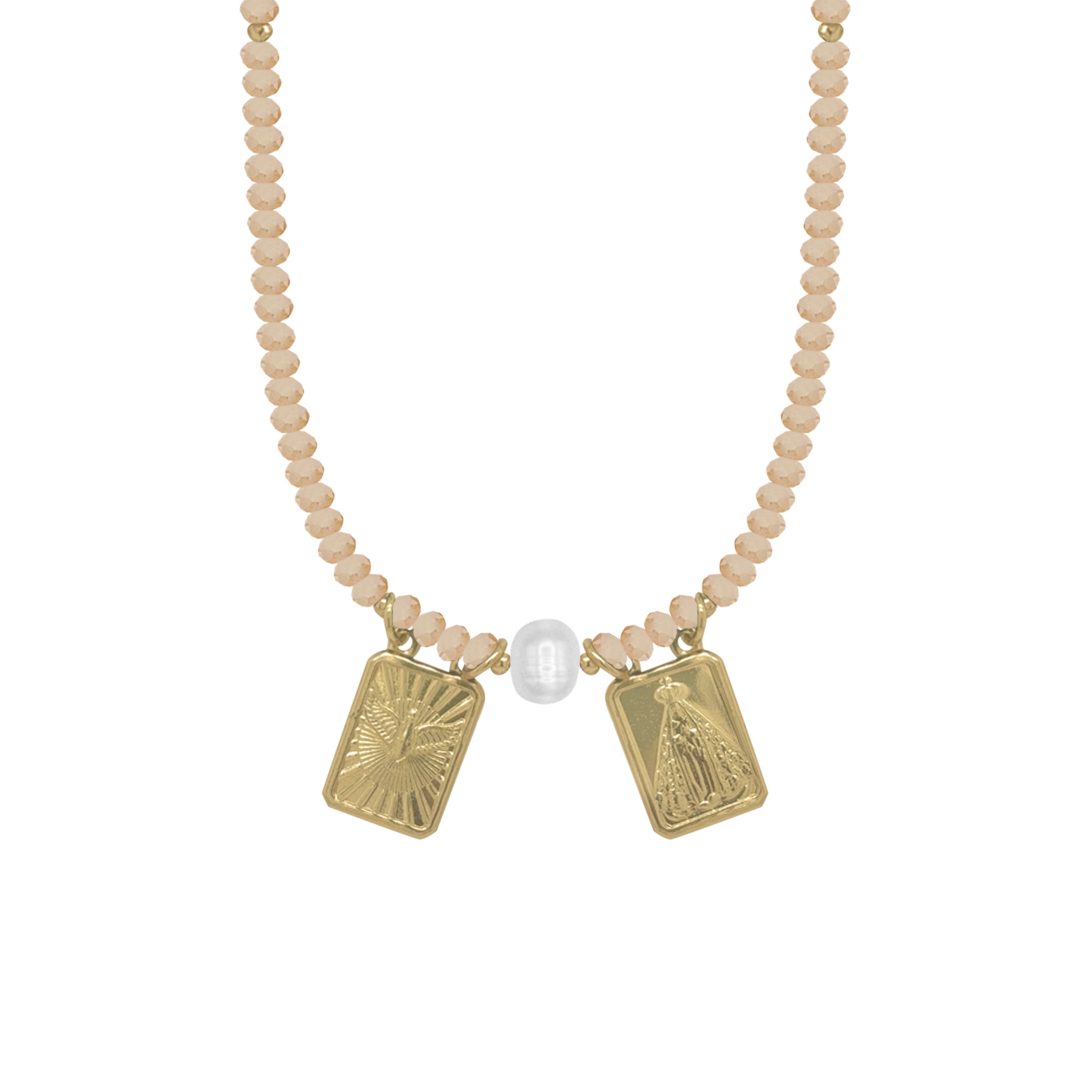 PEARL ESCAPULARIO NECKLACE