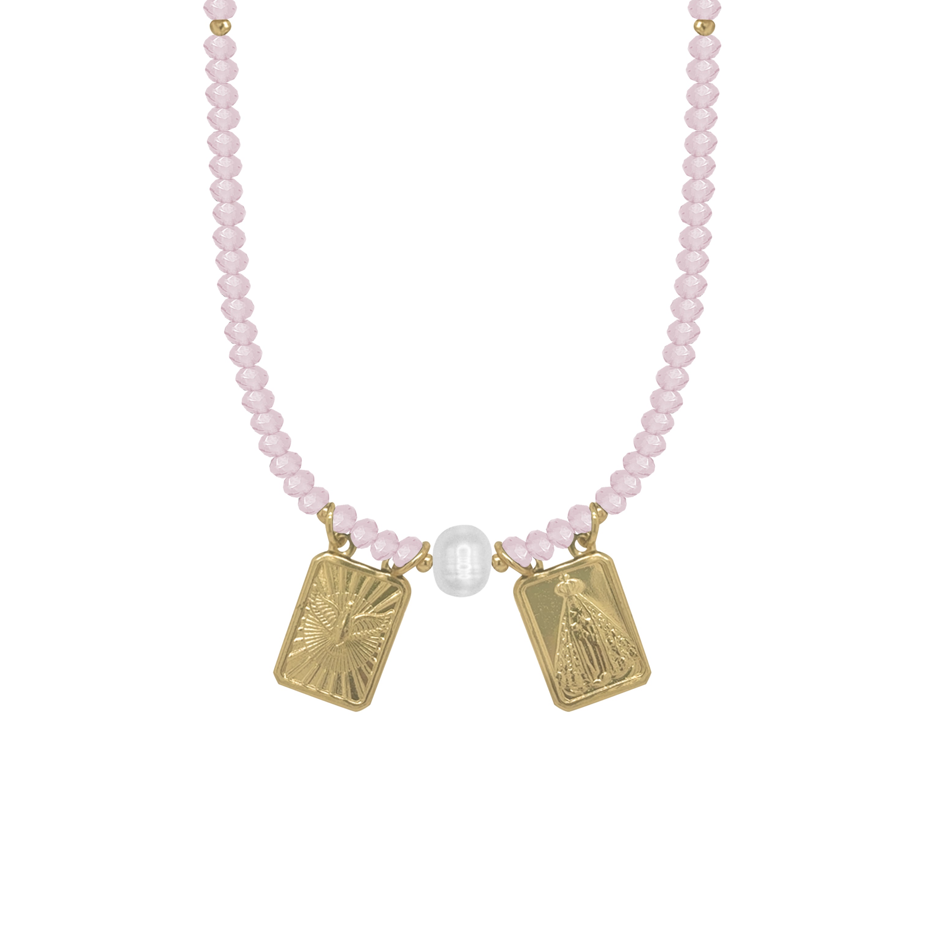 PEARL ESCAPULARIO NECKLACE
