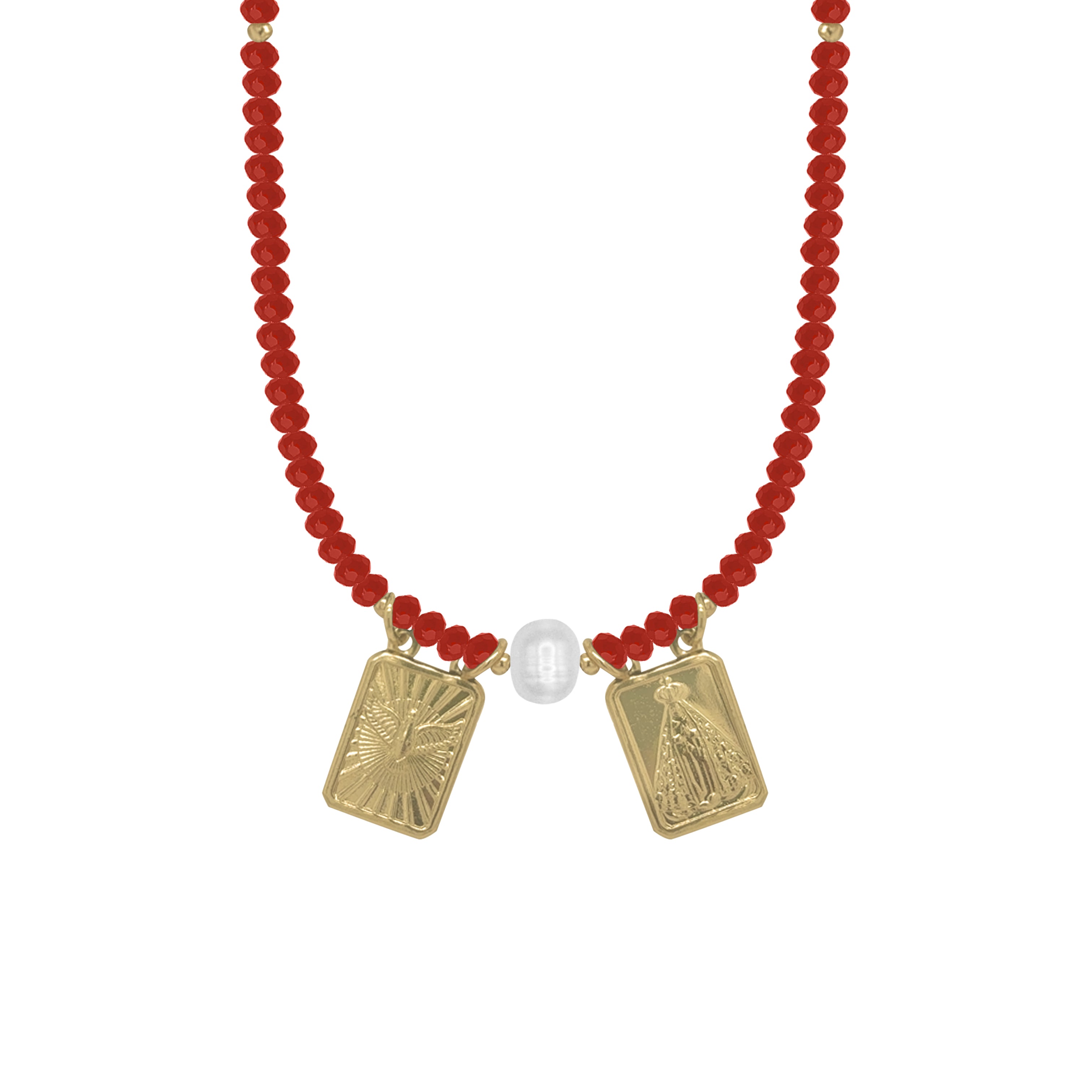 PEARL ESCAPULARIO NECKLACE