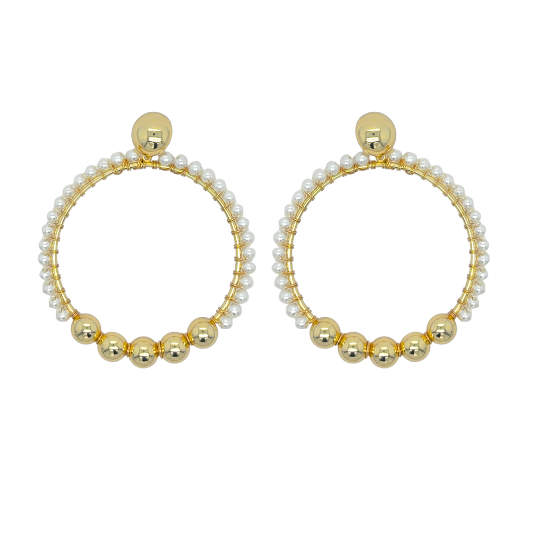 BOLA PERLA EARRINGS