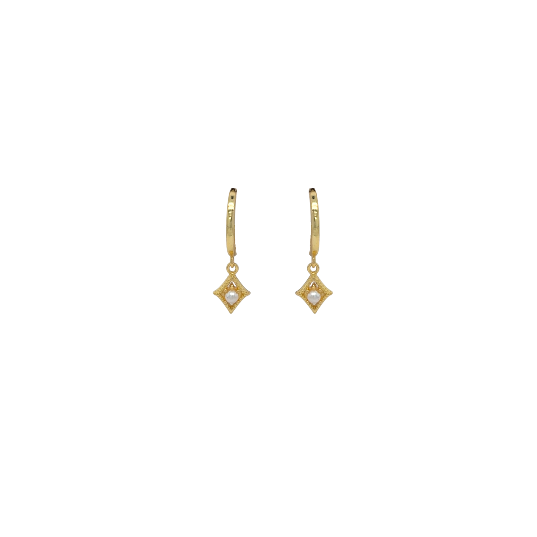 DIAMANTE SHAPED EARRINGS