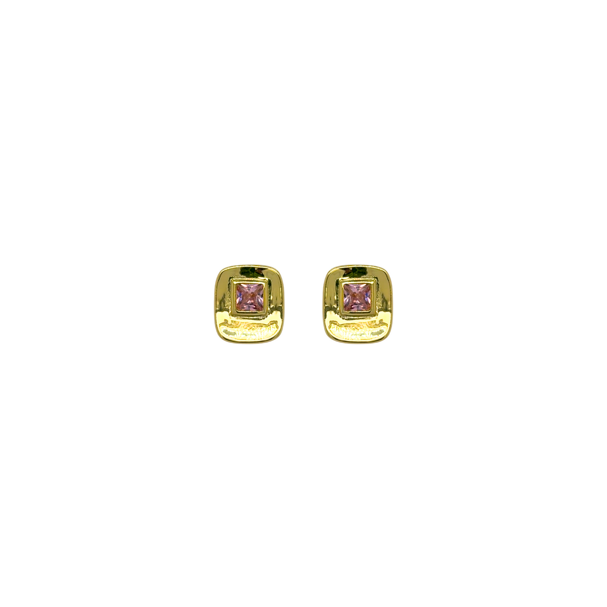 PINK BLOCK EARRINGS