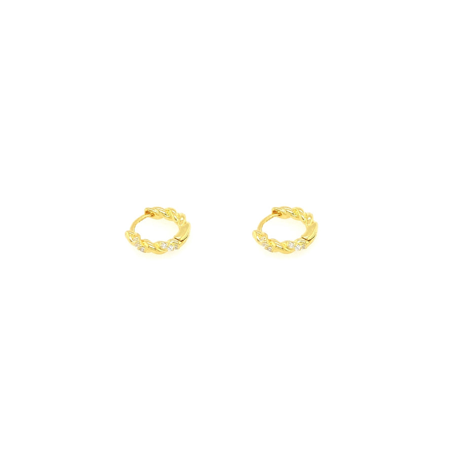 TWIST ZIRC EARRINGS