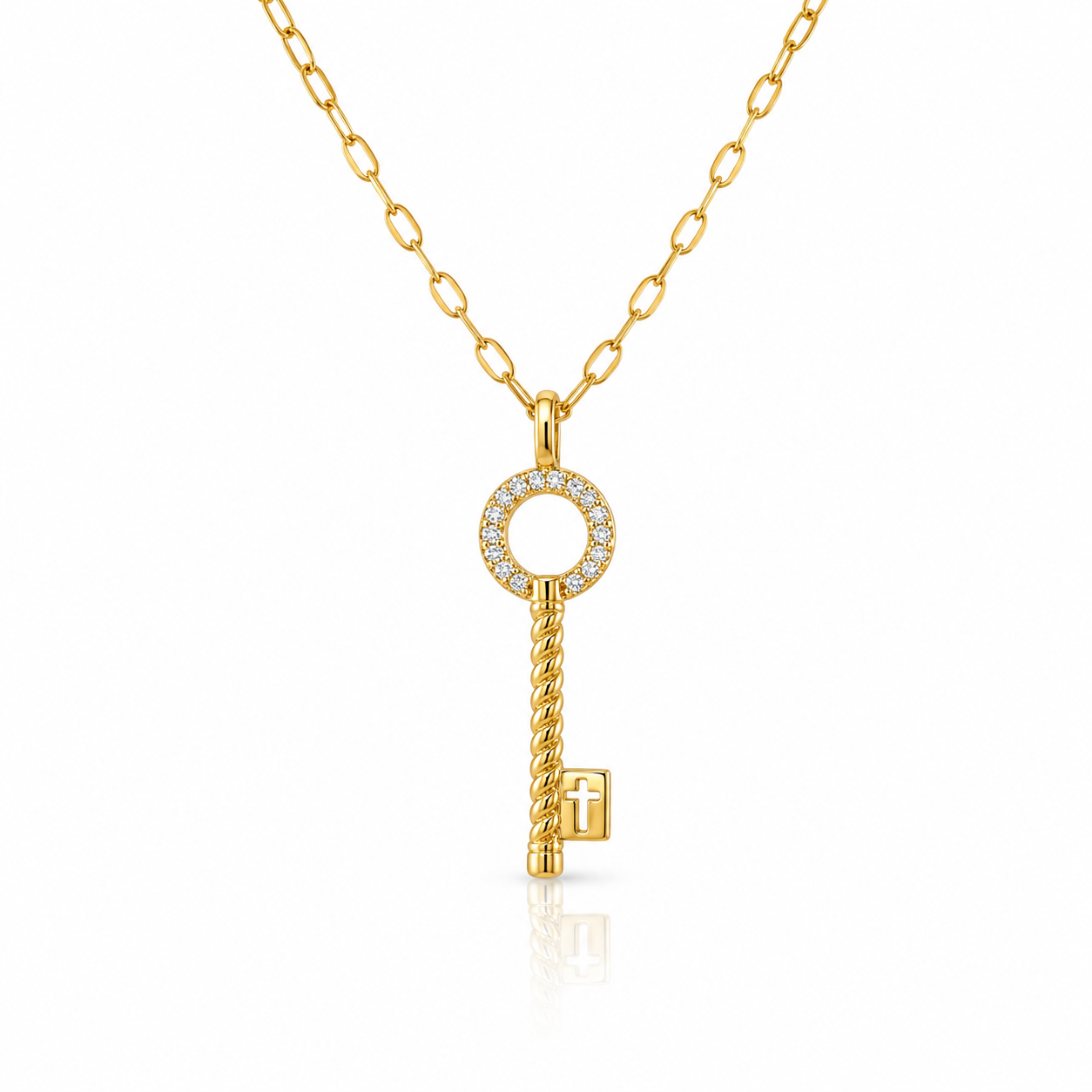 KEY OF CROSS NECKLACE