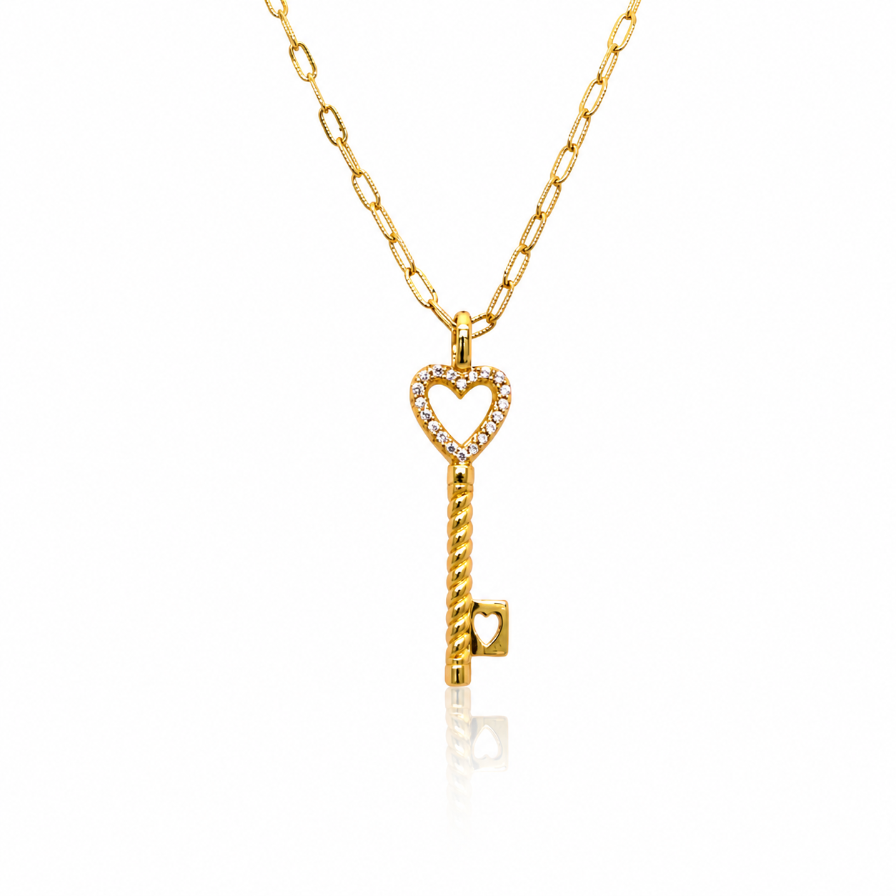 KEY OF HEART NECKLACE