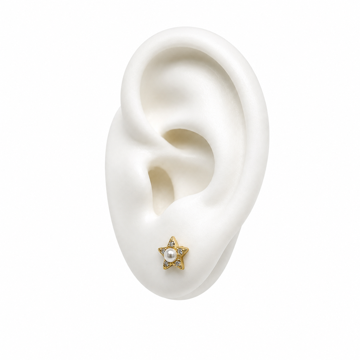 PEARL STAR EARRINGS