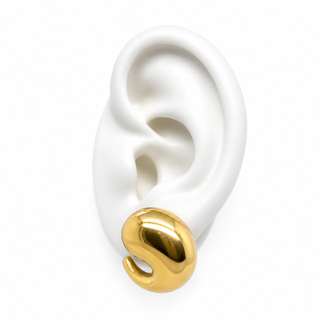 CURVED DROP EARRINGS
