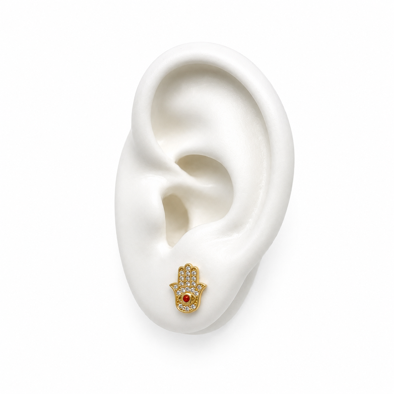 RED HAND EARRINGS