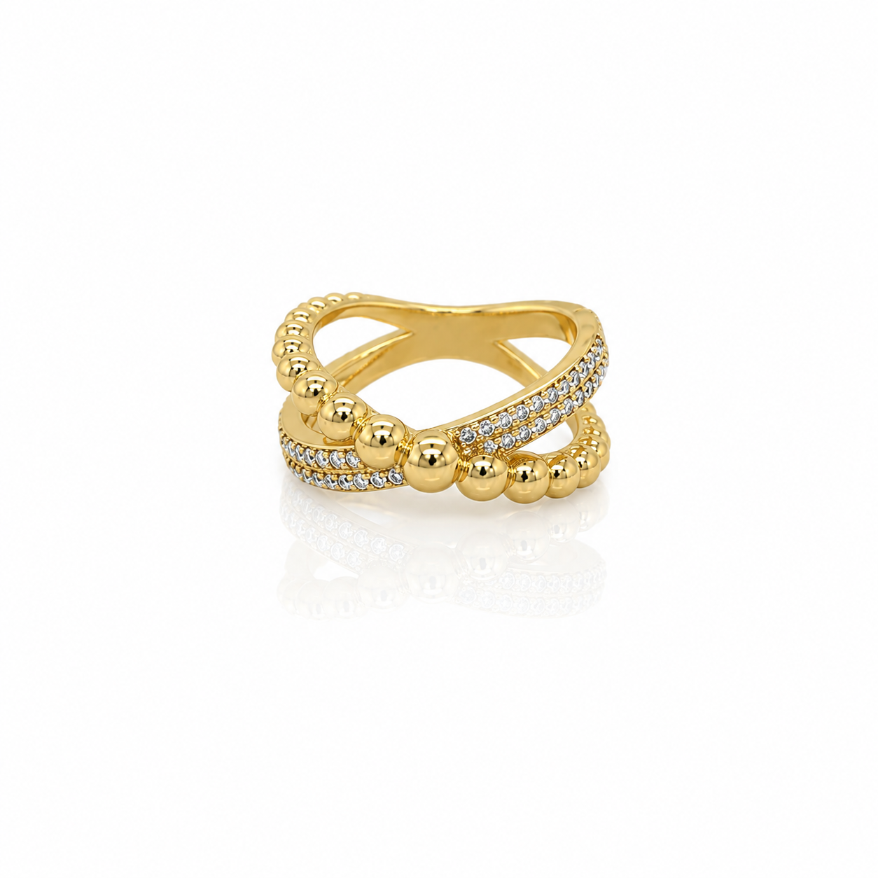 BUBBLE CROSS RING