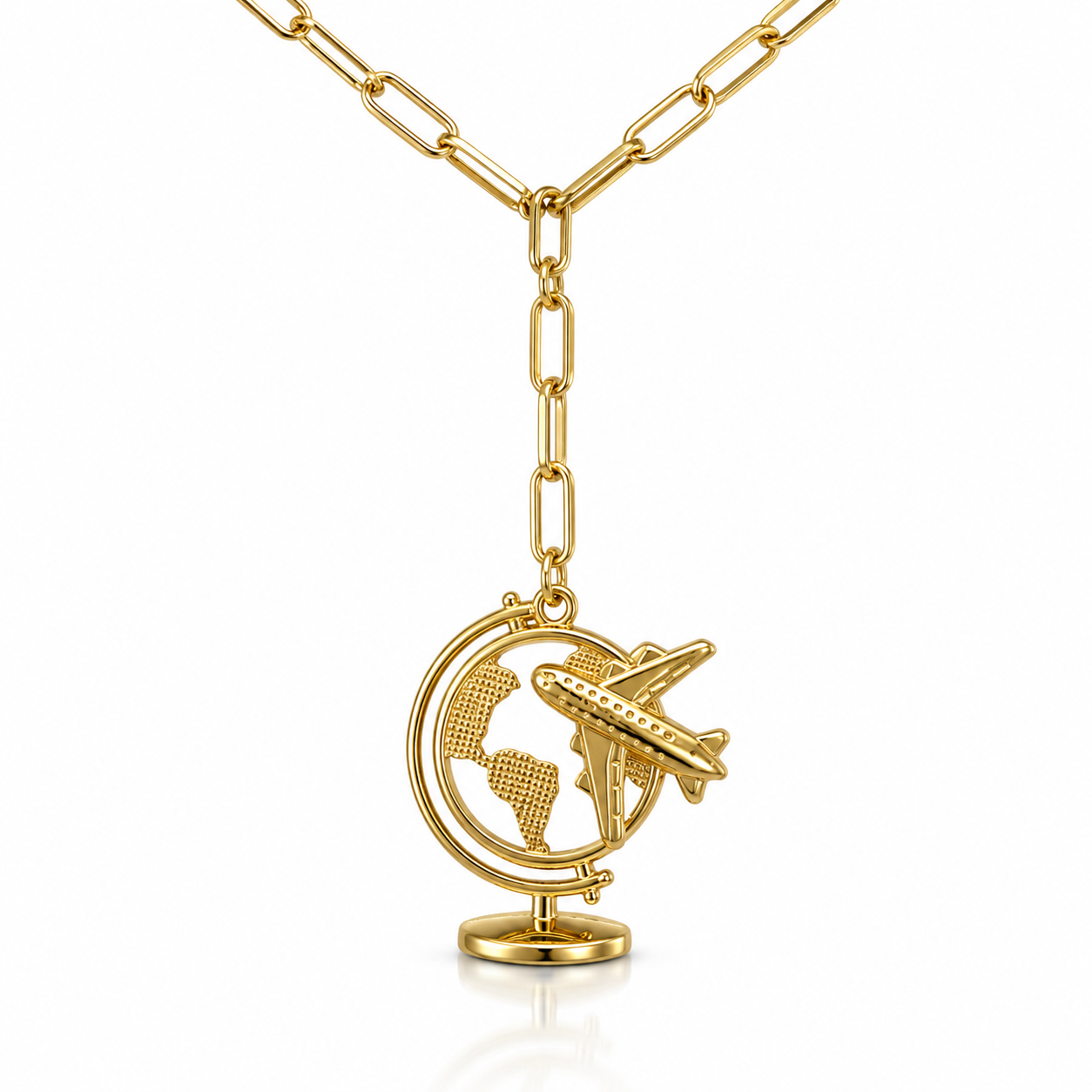 GLOBE TRAVEL NECKLACE