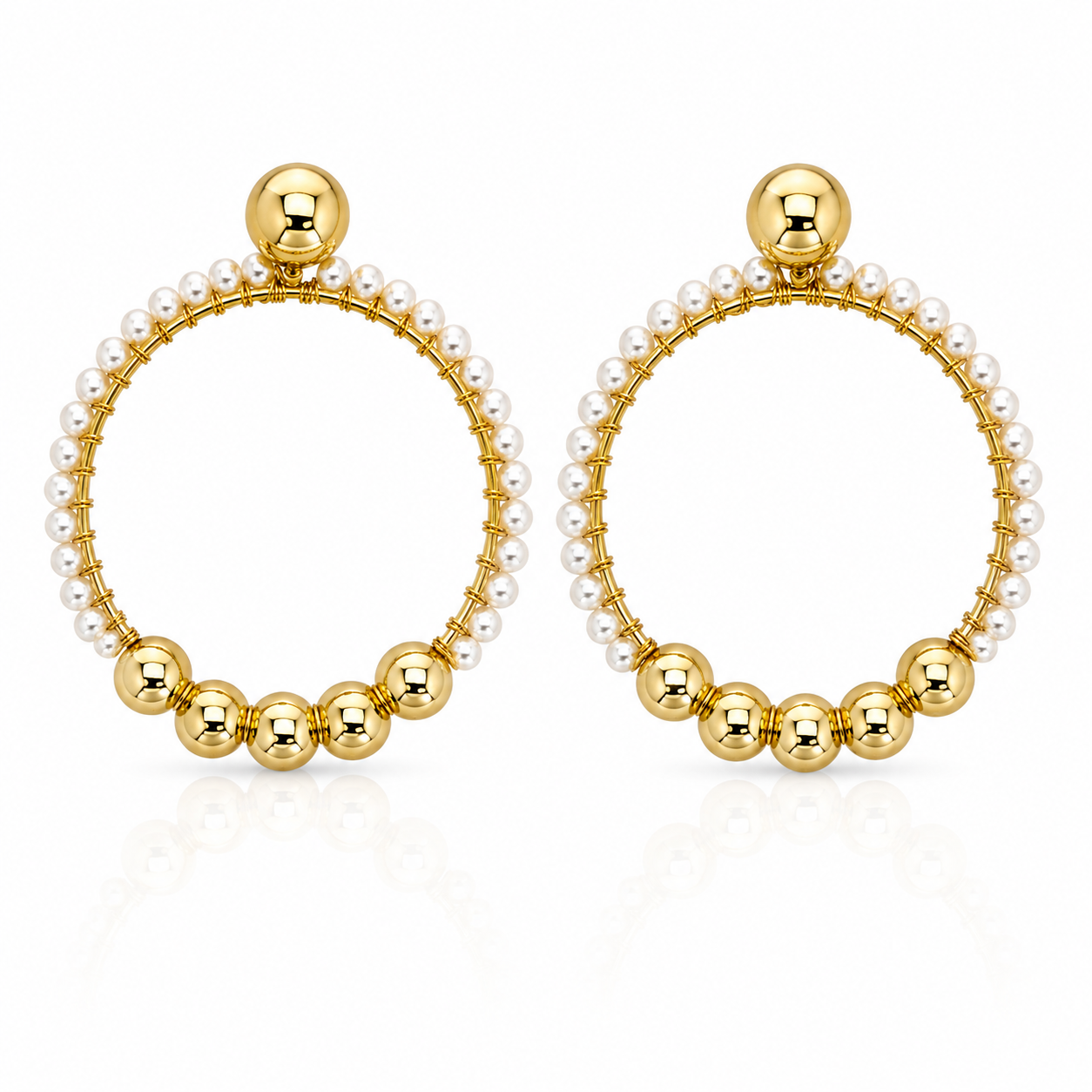 BOLA PERLA EARRINGS
