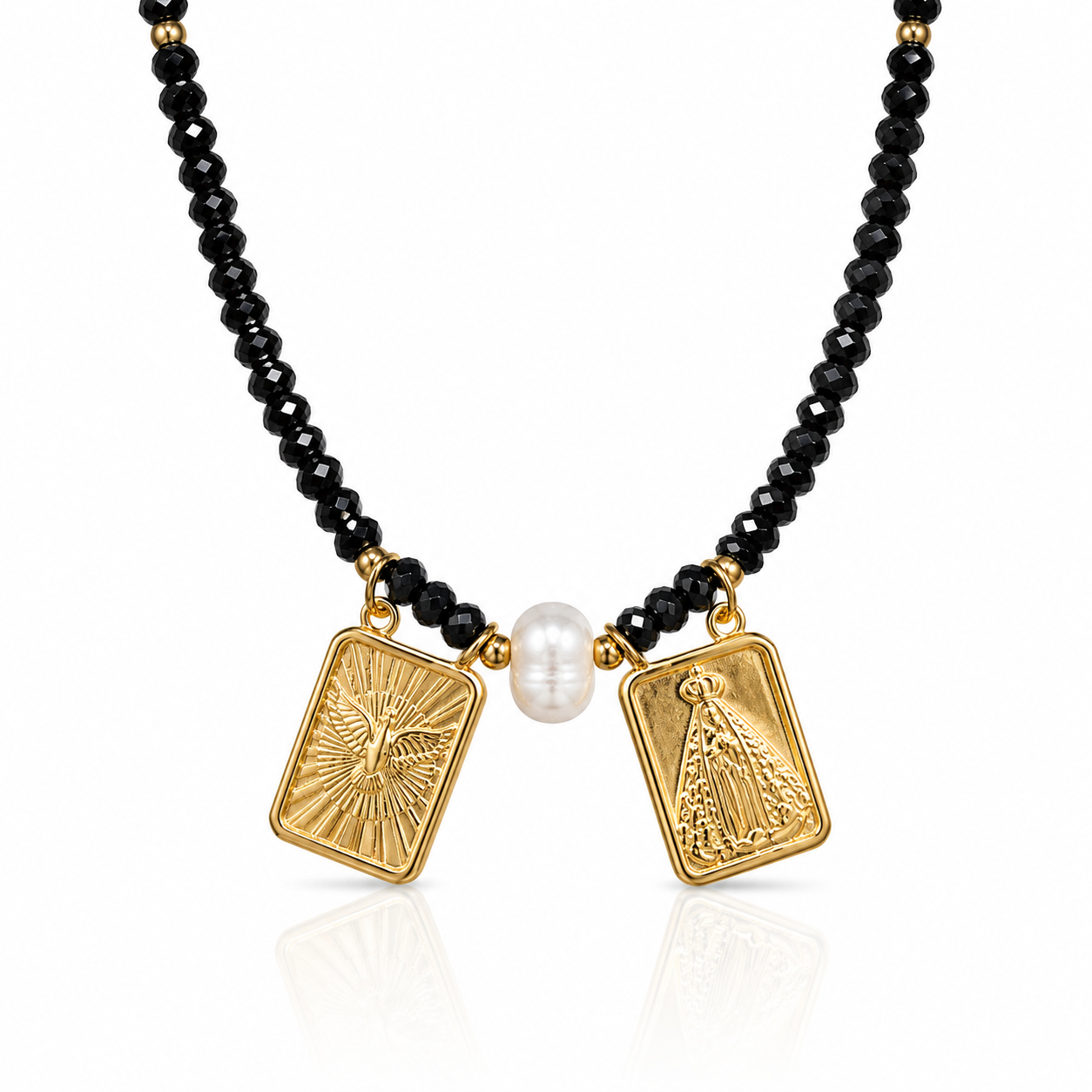 PEARL ESCAPULARIO NECKLACE