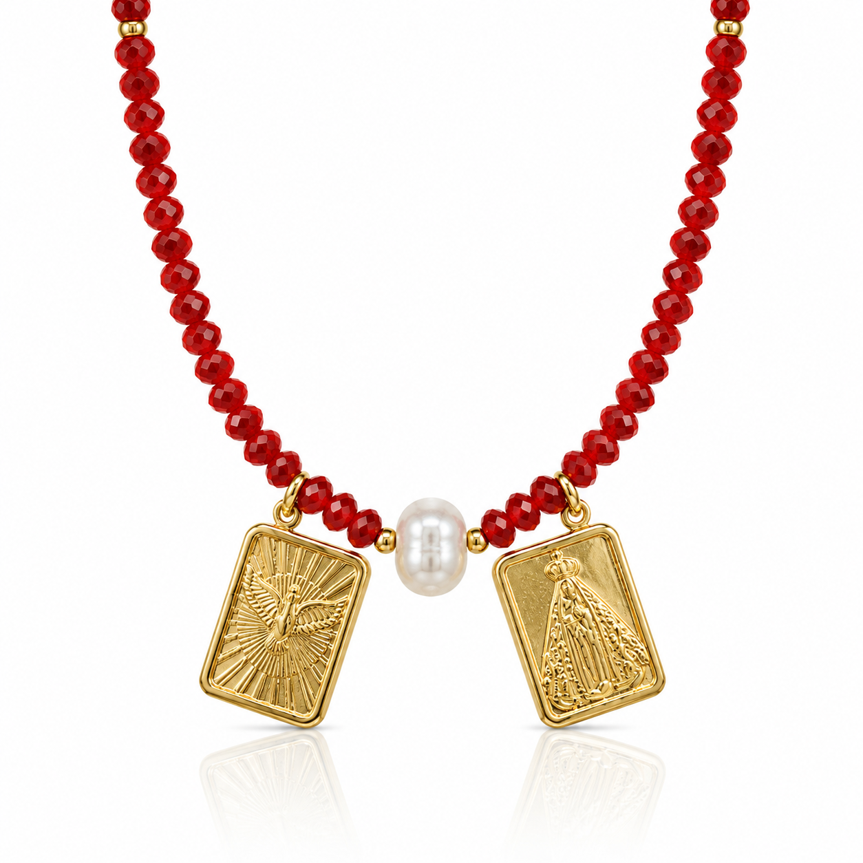 PEARL ESCAPULARIO NECKLACE