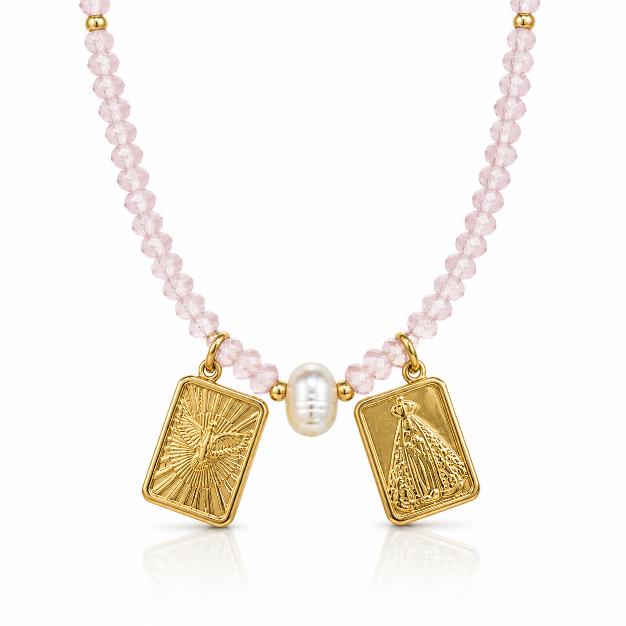 PEARL ESCAPULARIO NECKLACE
