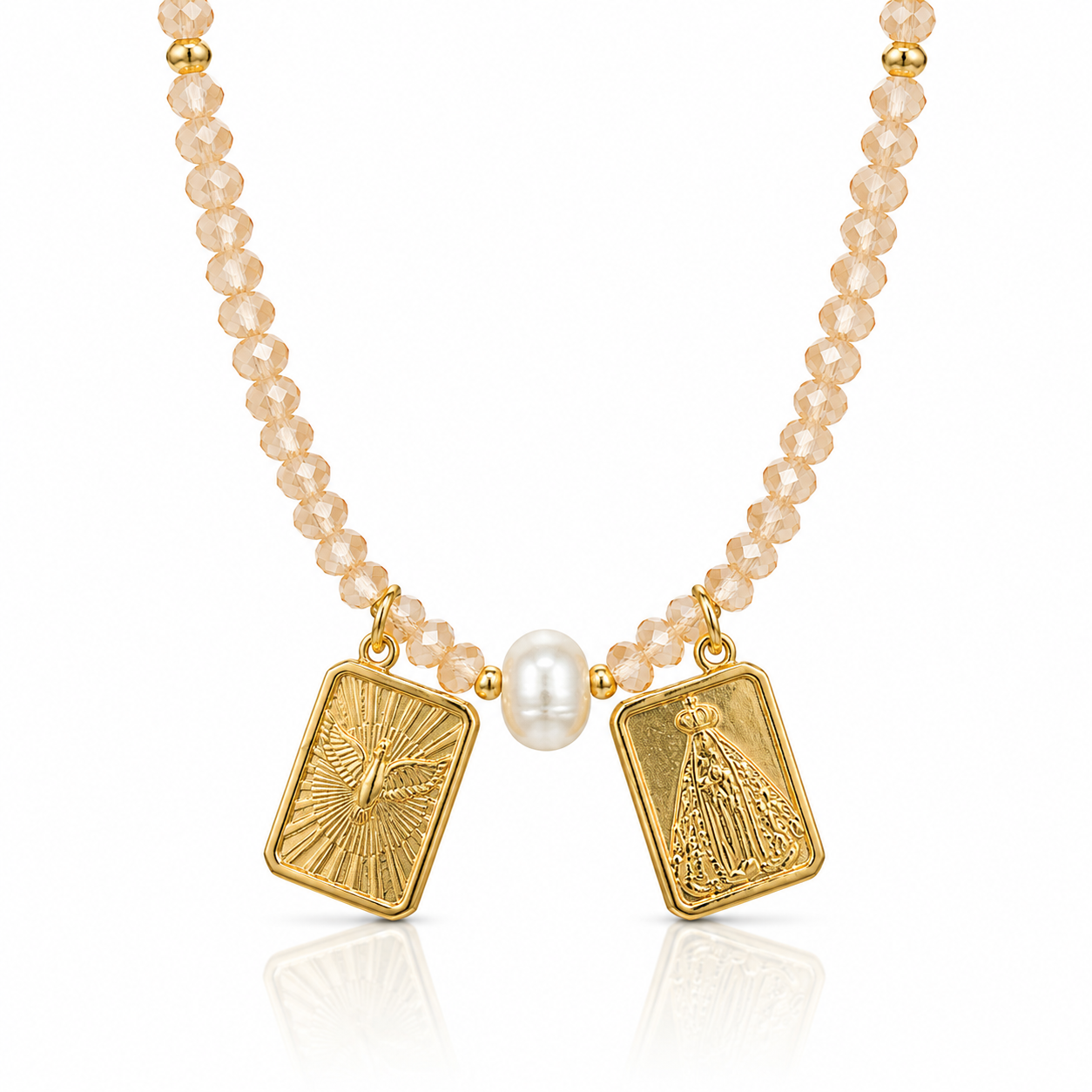 PEARL ESCAPULARIO NECKLACE