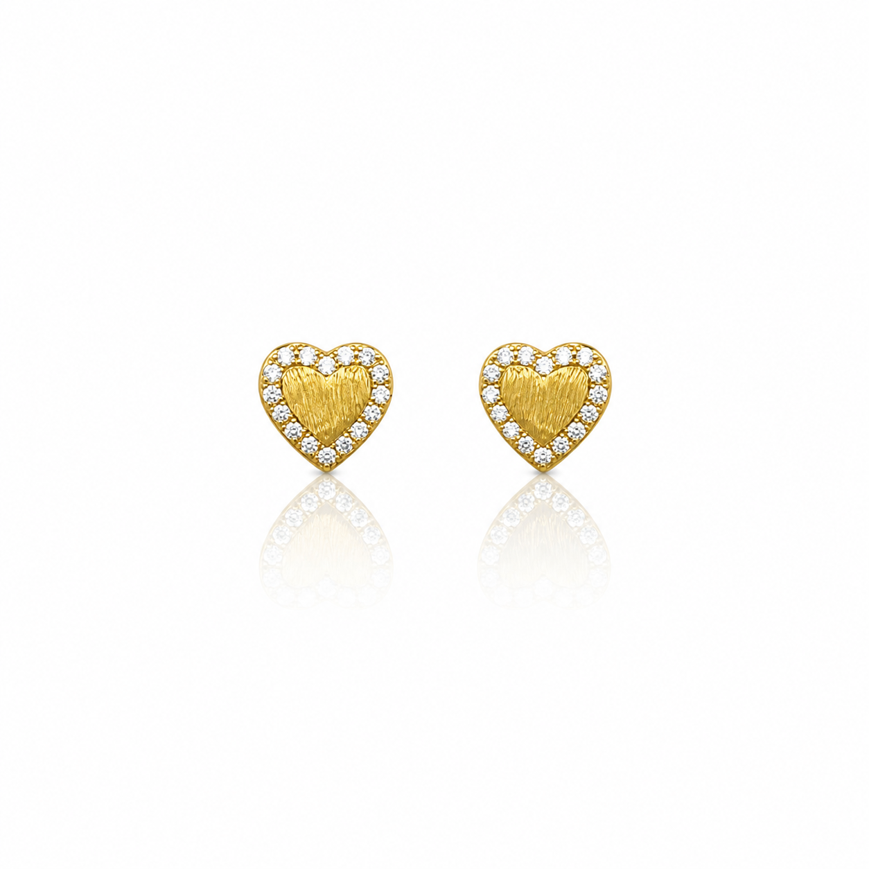 MATTE HEART EARRINGS