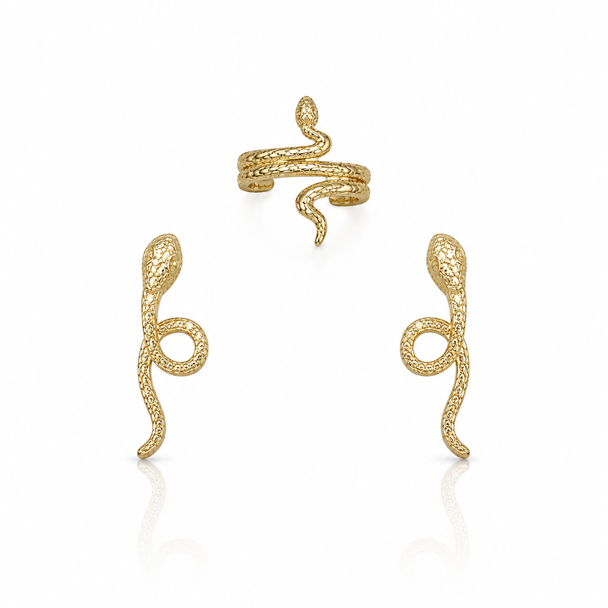 SNAKE STUD EARRINGS SET