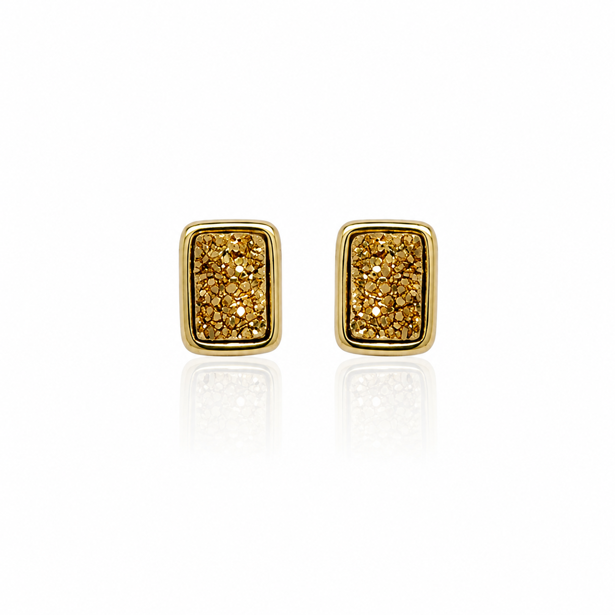 GOLD ROCKY EARRINGS