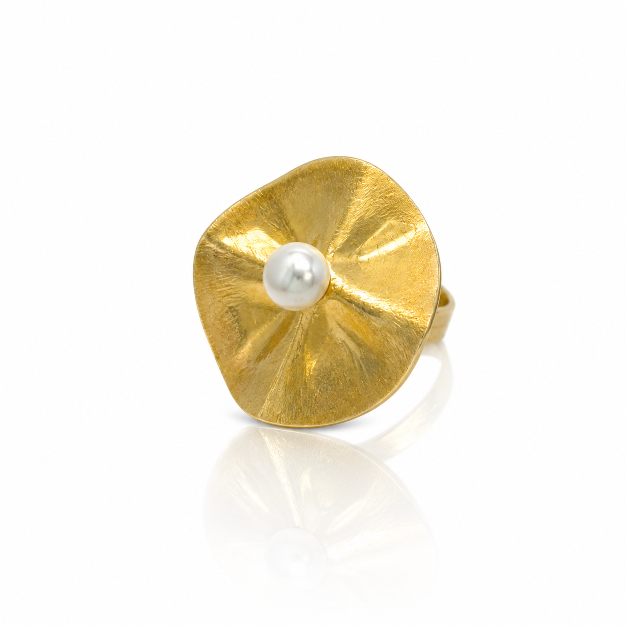 WAVYE PEARL RING