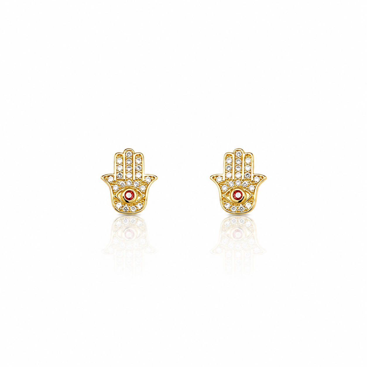 RED HAND EARRINGS