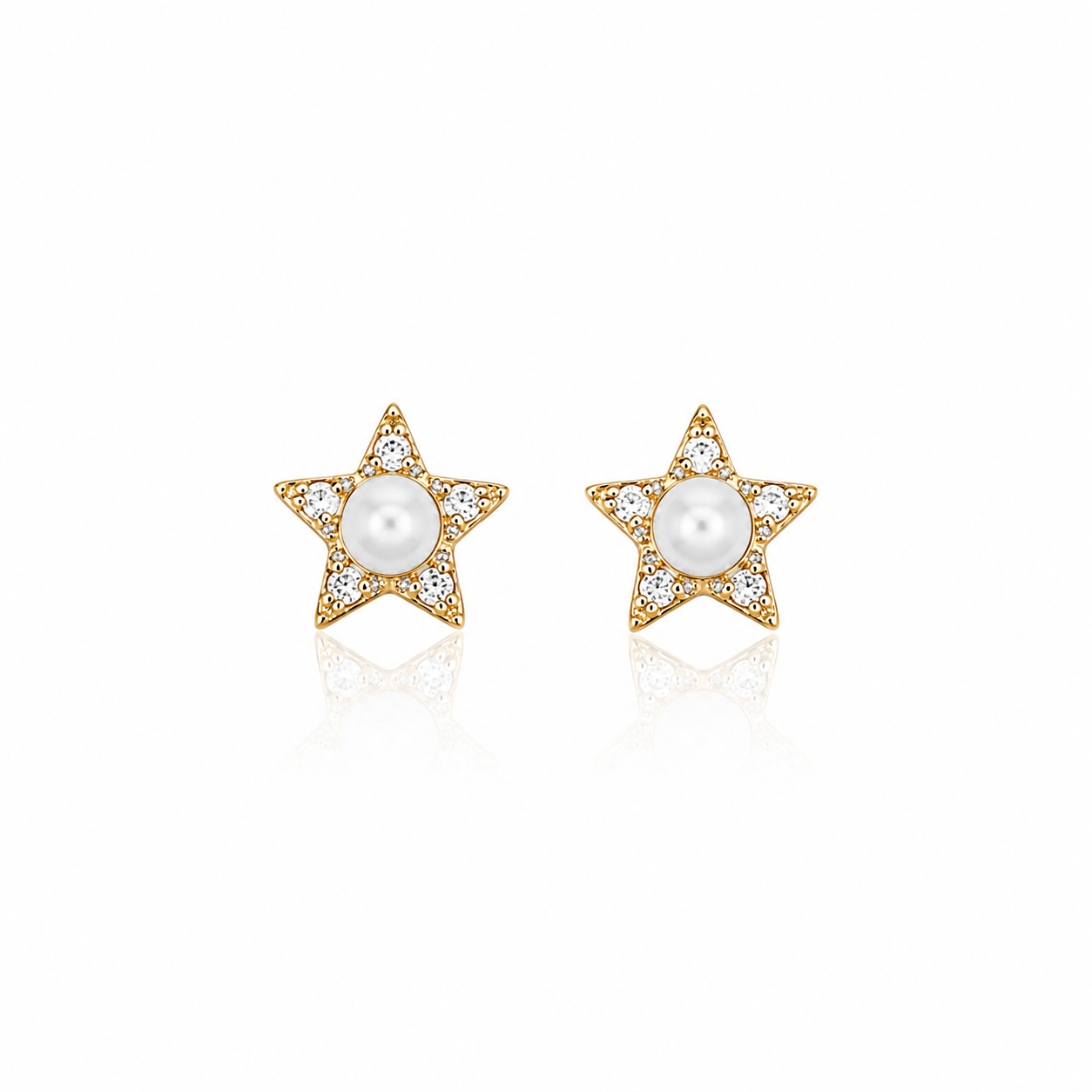 PEARL STAR EARRINGS