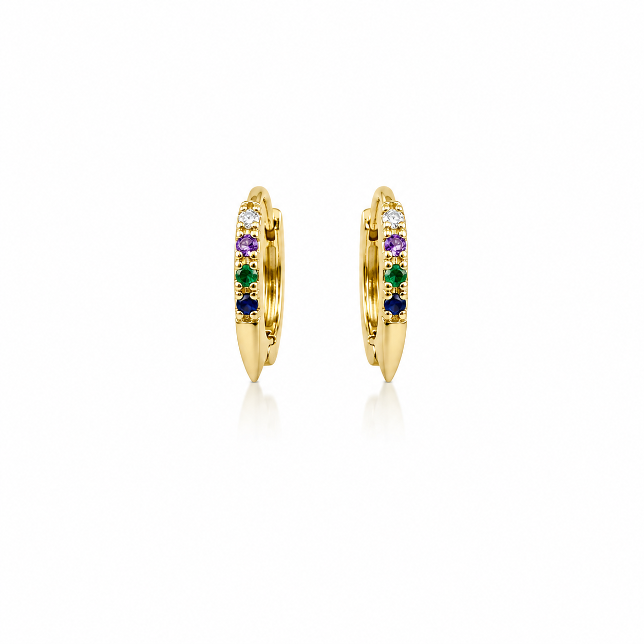RAINBOW  SPIKE EARRINGS