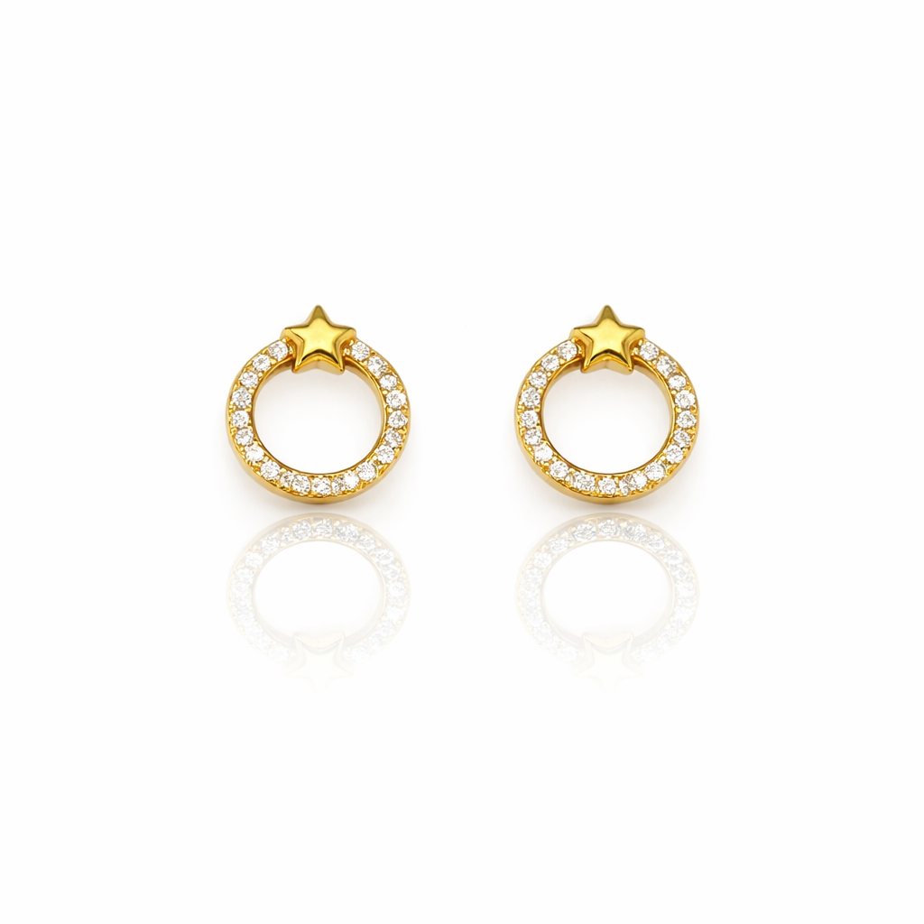 STAR WREATH EARRINGS