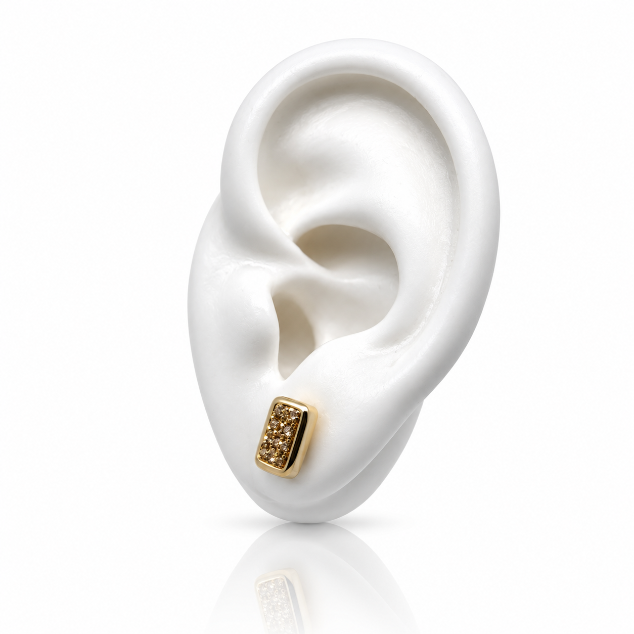 GOLD ROCKY EARRINGS