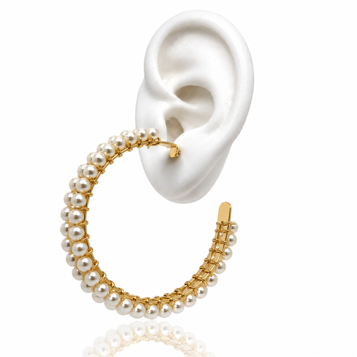 DOBLE PEARL EARRINGS