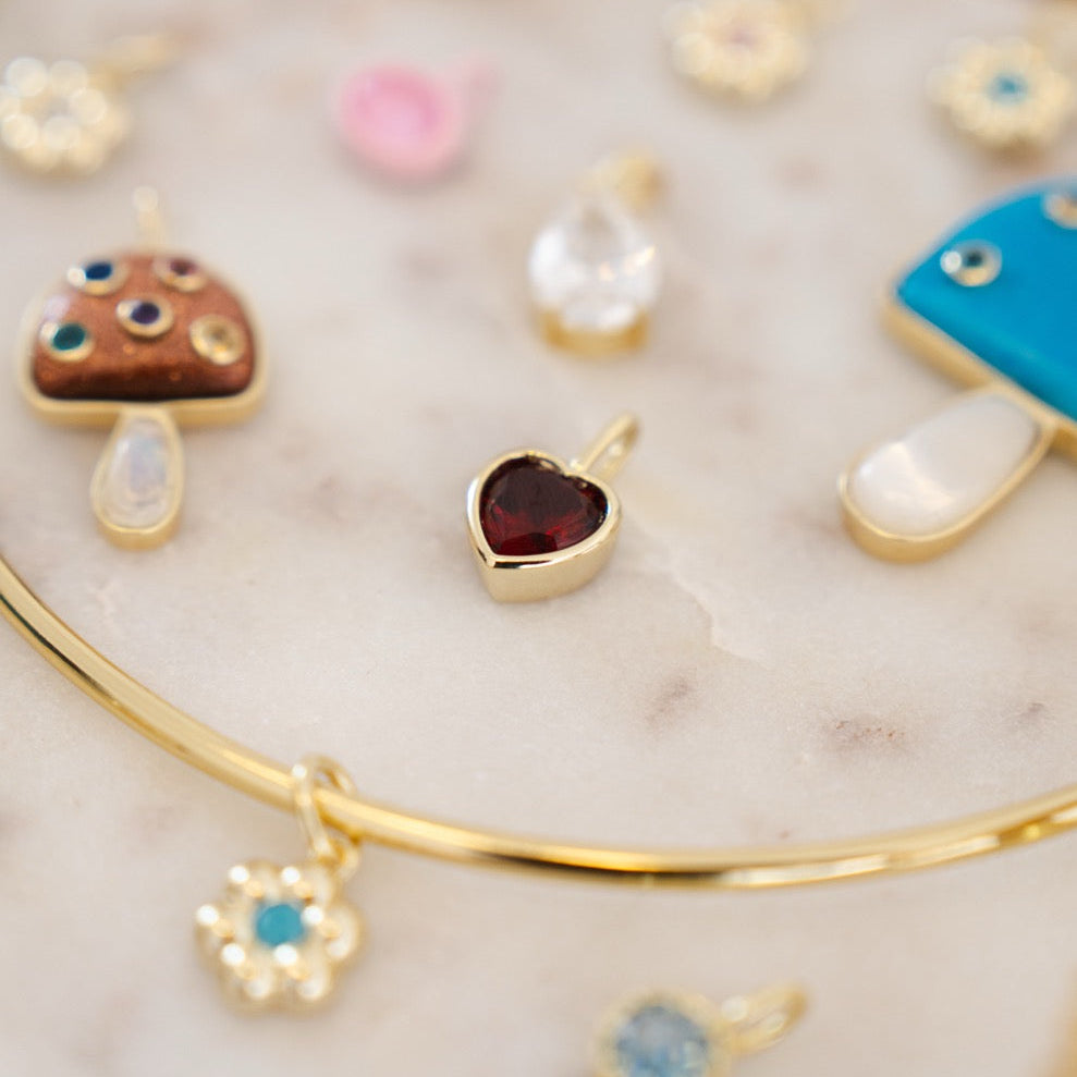 MARY HEART CHARM