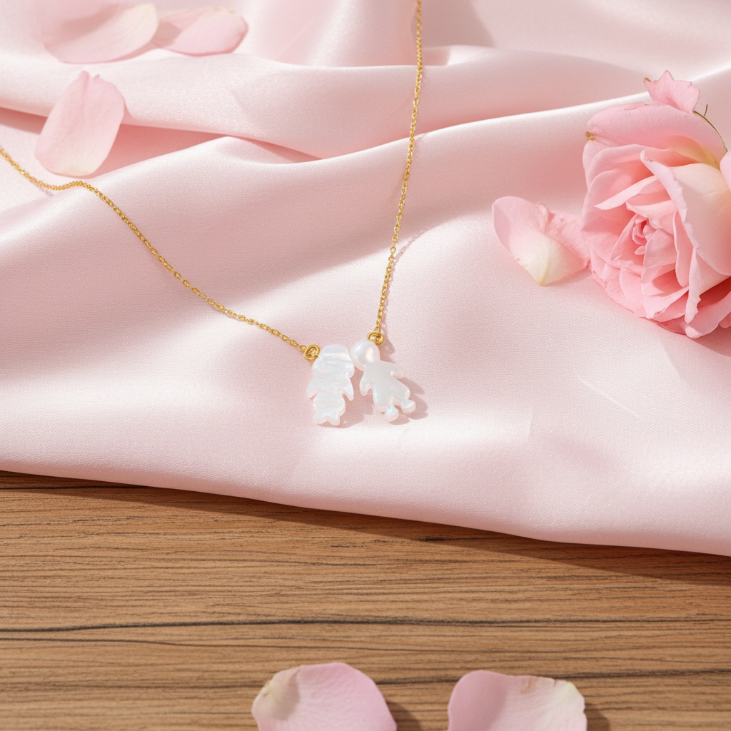 ONE BOY & ONE GIRL NACAR NECKLACE