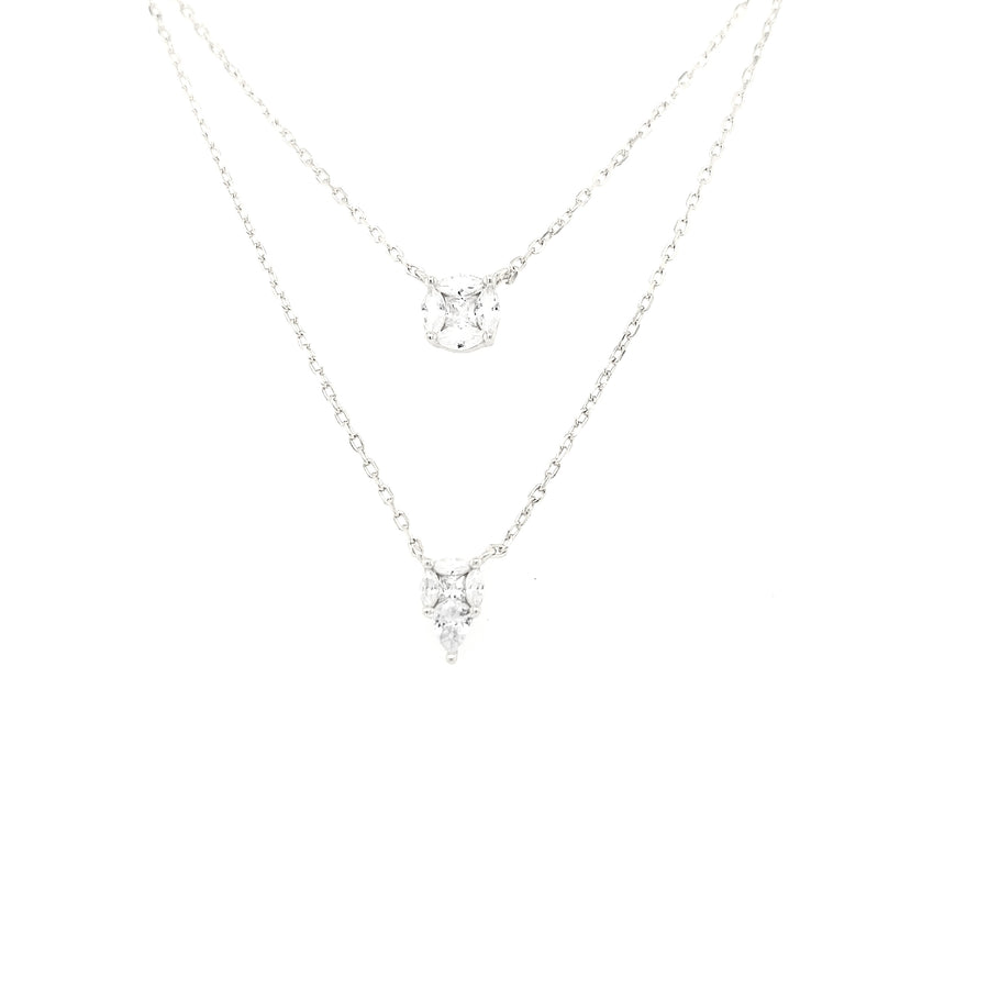 DOUBLE ZIRC NECKLACE