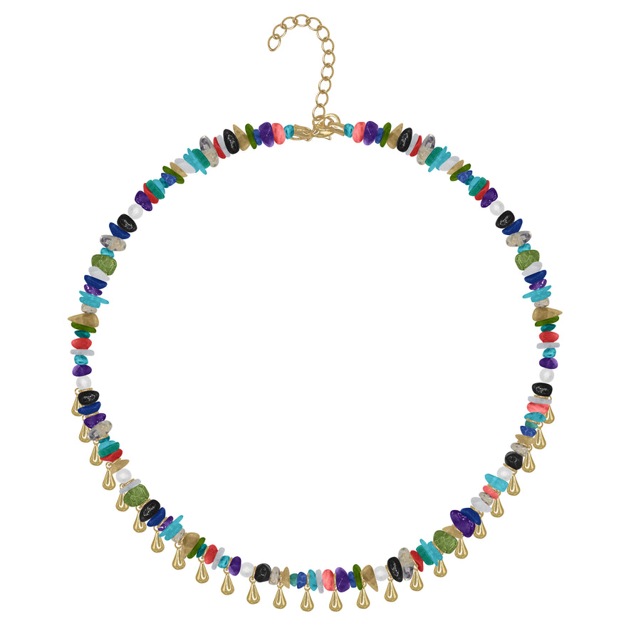 STONE DROP CHOKERS