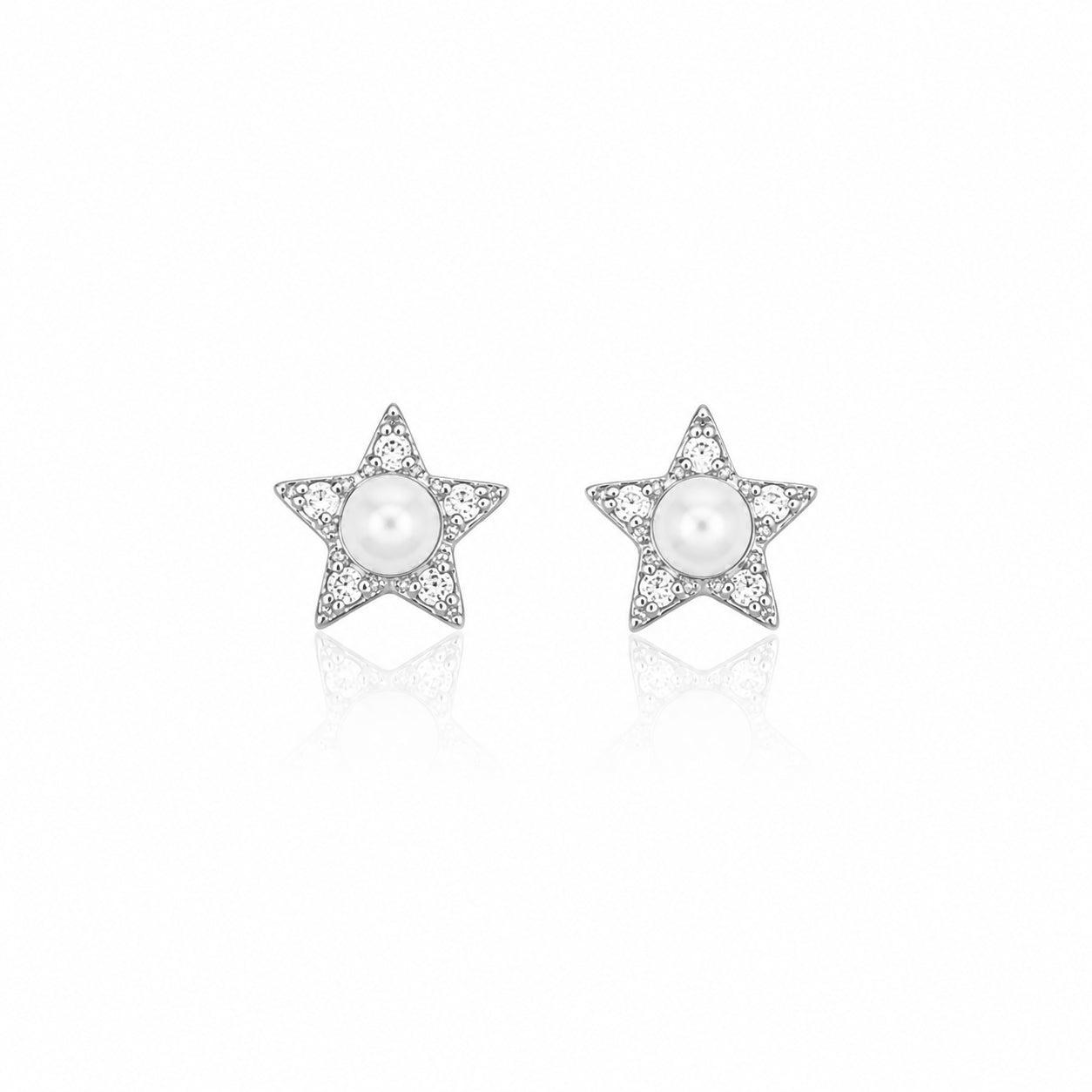 PEARL STAR EARRINGS