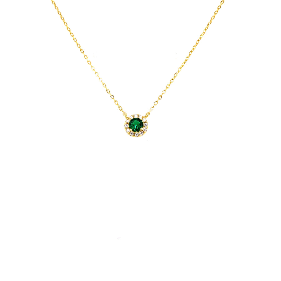 GREEN CIRCLE NECKLACE