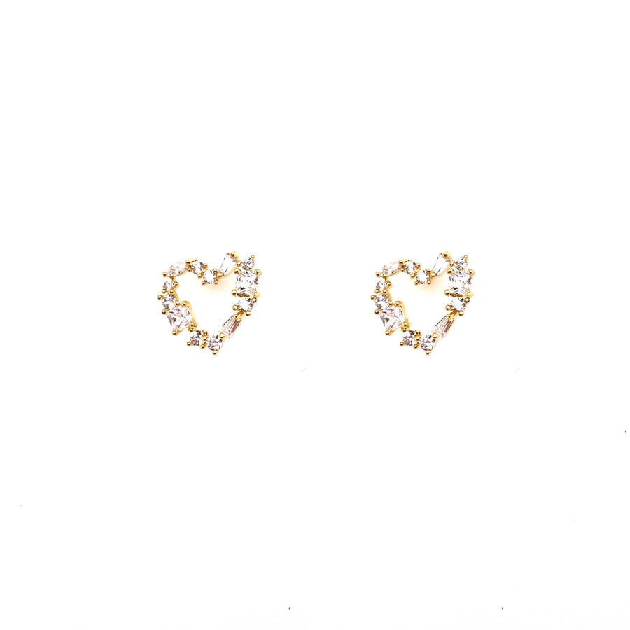 HUMMIE HEART STUD EARRING