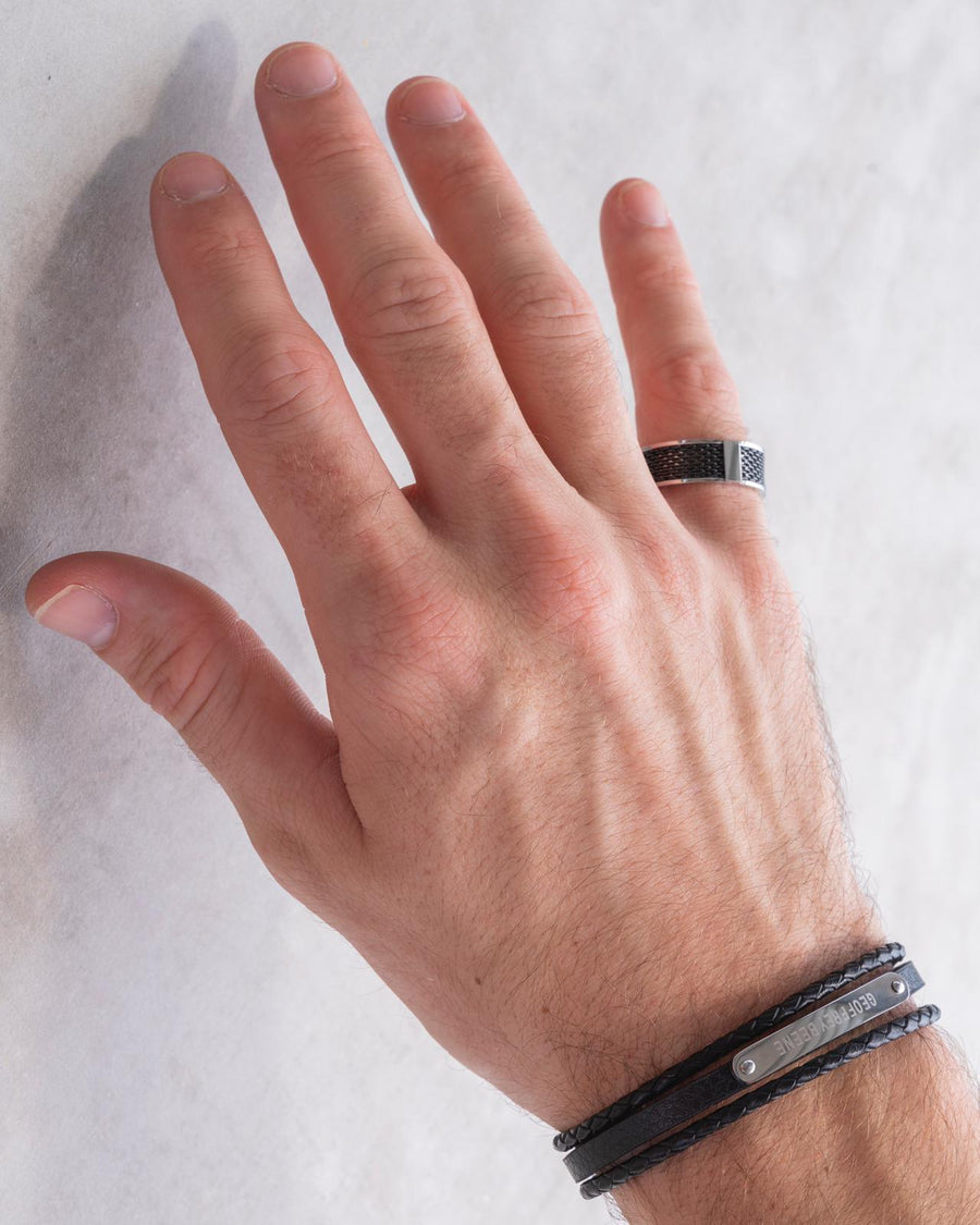 MEN'S LEATHER BRACELET